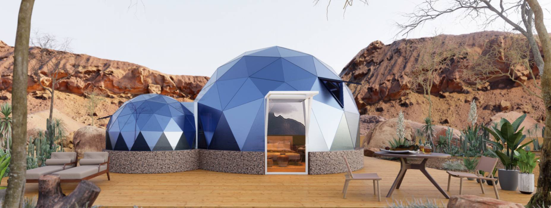 仁布县球形智能光伏玻璃星空房